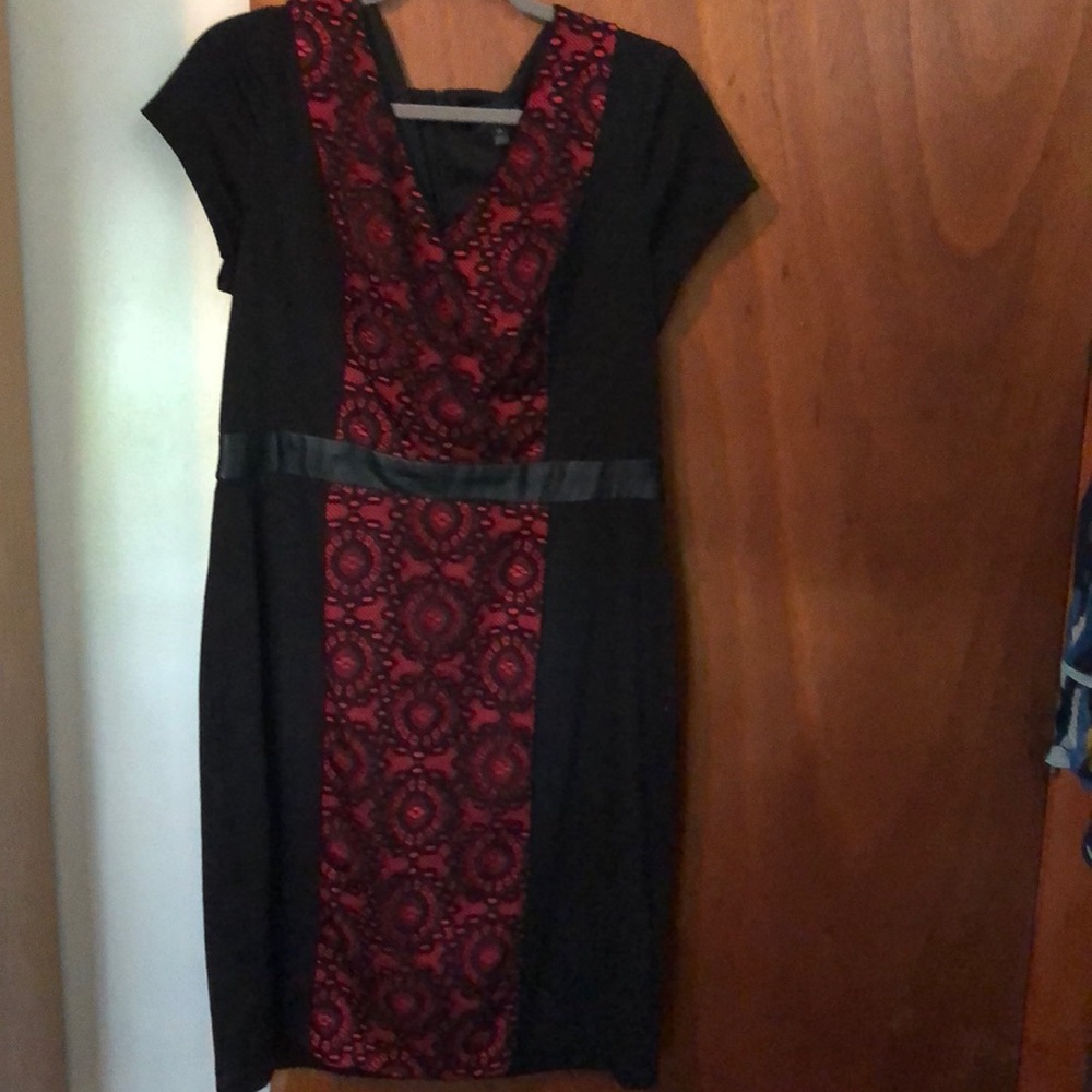 Black and red size 14 dress
